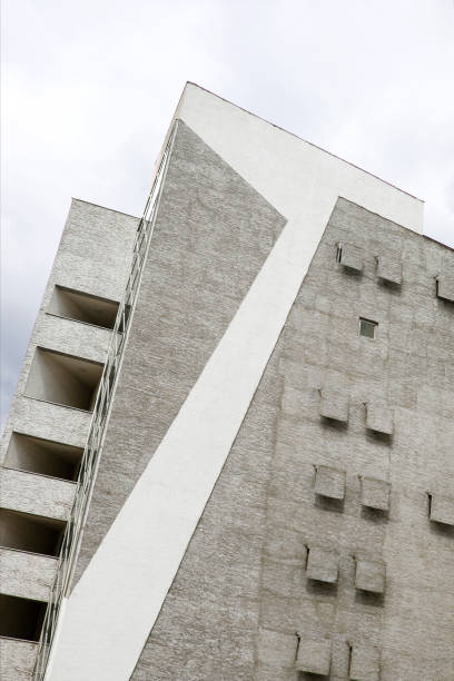 istock A modern minimalist design building. Modern multistory building facade view. 1218716581
