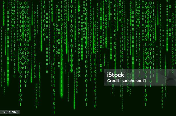 Matrix Code Black Matrix Code 2 Stock Illustration - Download Image Now - Abstract ...