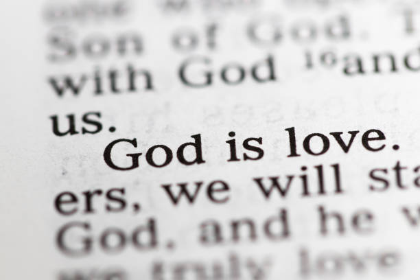 istock Biblical text. God is love. Christian concept 1218722334