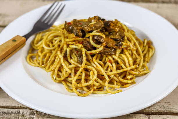 istock plate of spaghetti with beef 1218723963