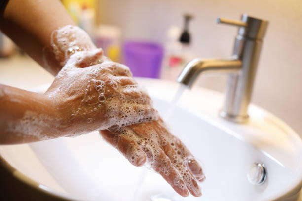 istock Wash your hands regularly to keep the germs away 1218727286