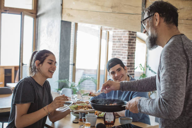 istock Family breakfast during isolation 1218727858