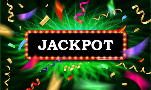 ilustraciones, imágenes clip art, dibujos animados e iconos de stock de marco de felicitaciones del jackpot - 11981