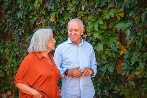 istock Spanish Senior Couple Enjoying Walk and Conversation 1218730394