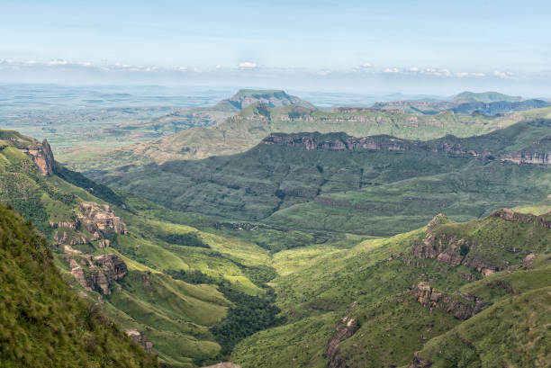 istock View into Kwazulu-Natal. Thendele Camp is visible 1218730440
