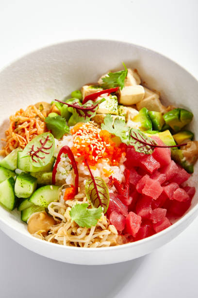 istock Poke with tuna and noodles 1218731692