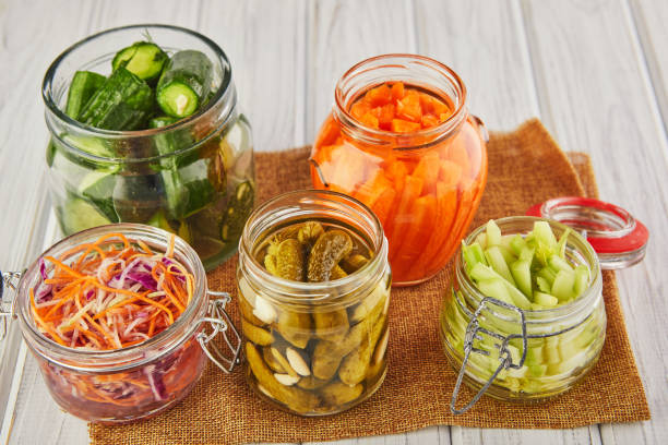 istock Fermented preserved vegetarian food concept 1218734110