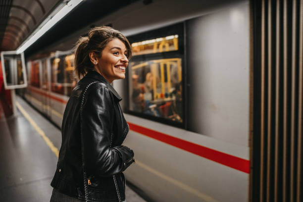 istock Woman in the subway 1218739830