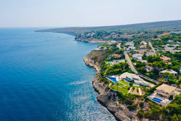 istock Luxury Villas Overlooking Sea 1218740348