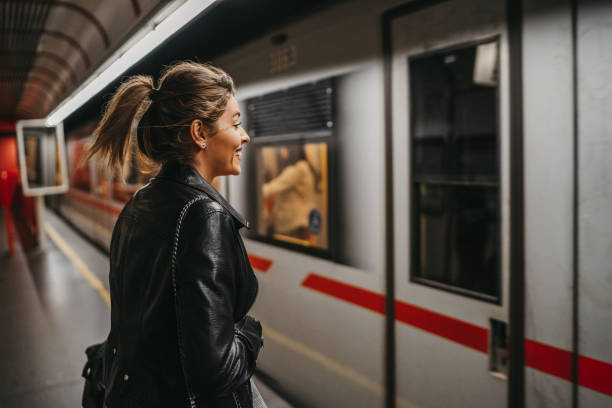istock Woman in the subway 1218742705