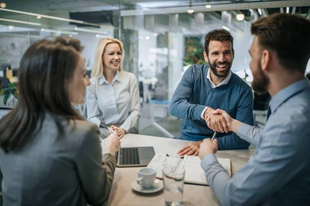 istock Successful deal in the office! 1218746317