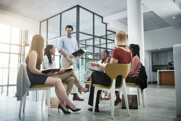 istock He's pitching his business plan 1218750038
