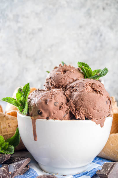istock Homemade chocolate ice cream 1218751882