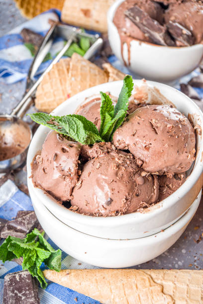 istock Homemade chocolate ice cream 1218752175