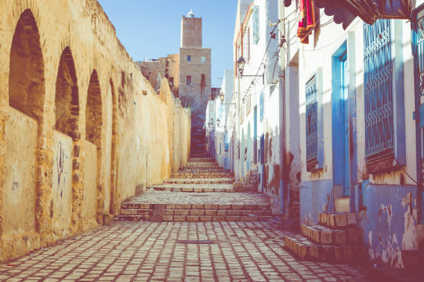 Medina in Sousse. Medieval Town.Traditional tunisian architecture. Tunisia. Africa. Sousse, Tunisia - December 12, 2018: Medina in Sousse. Medieval Town. Tunisia. sousse tunisia stock pictures, royalty-free photos & images