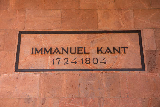 Mausoleum and grave of Immanuel Kant in Kaliningrad Kaliningrad, Russia - June 20, 2019: Mausoleum and grave of Immanuel Kant, German philosopher, founder of classical philosophy outside of the Koenigsberg Cathedral in Kaliningrad. immanuel stock pictures, royalty-free photos & images