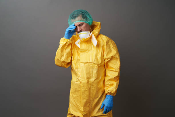 istock Coronavirus protection suit. Doctor in protective suit 1218765889