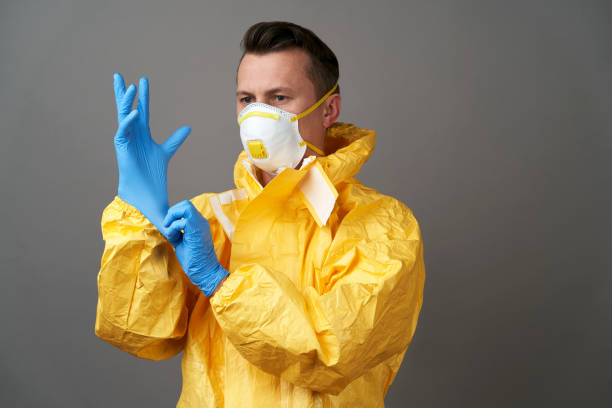 istock Coronavirus protection suit. Doctor in protective suit 1218765907