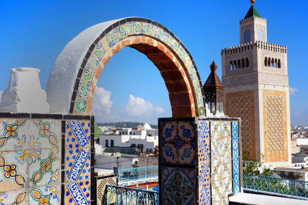 istock View of famous Mosque in Tunis, Tunisia 1218766438