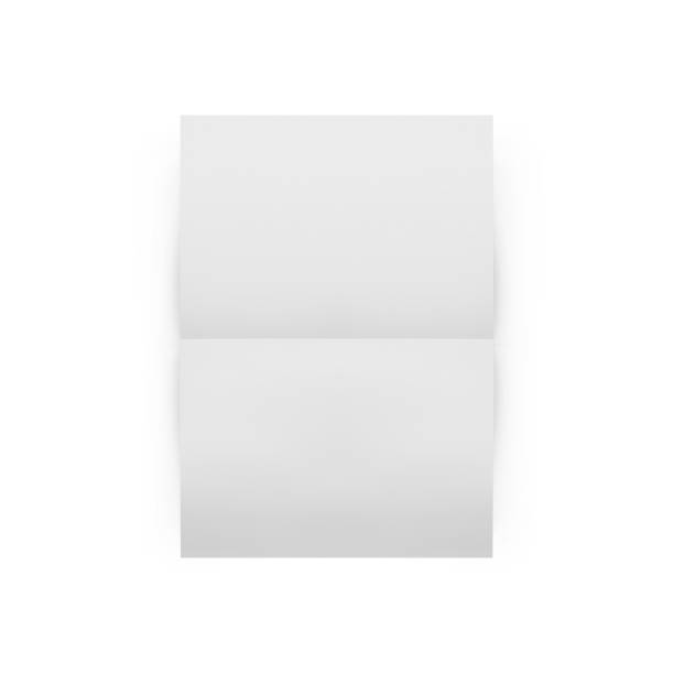 istock A4 paper on isolated white background, mock up template ready for your design, 3d illustration 1218770653