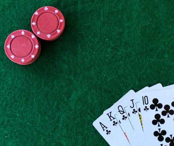 istock Royal flush - poker gambling theme 1218772065