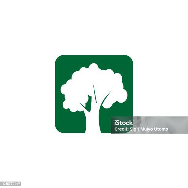 Tree In Square Vector Illustration Design Vector Eps 10 Stock ...