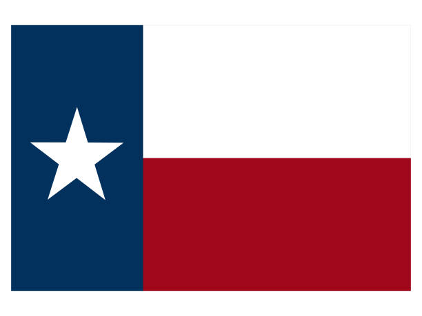 Flag of the state of Texas vector illustration of Flag of the state of Texas us state flag stock illustrations
