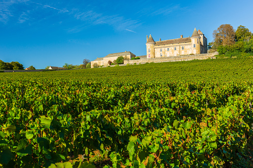 17 September 2019. Rully Castle in Burgundy region, France.