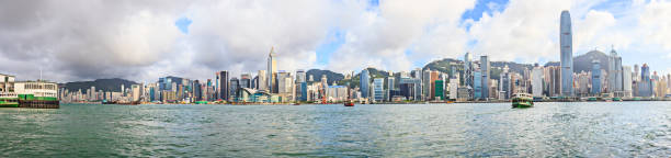 istock Street scene from Hongkomg downtown district 1218776154