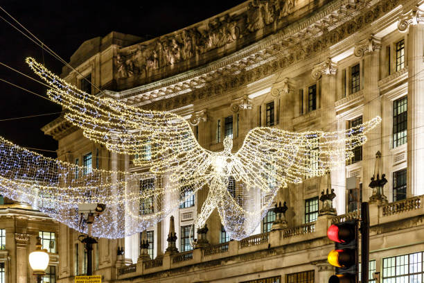 istock Christmas lights in  London, England 1218779129