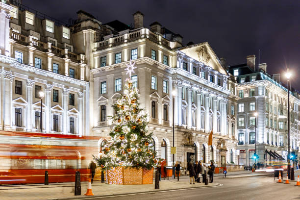 istock Christmas tree on Waterloo place in 2016, London, England 1218780543