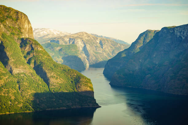 istock Fjord landscape Aurlandsfjord in Norway 1218781816