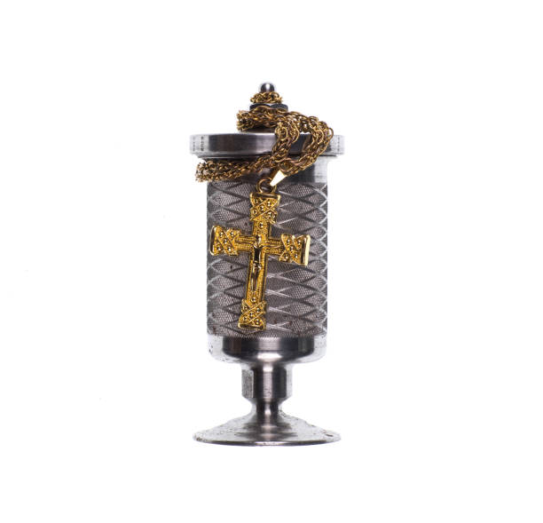 istock urn with ash isolated on white background 1218782077
