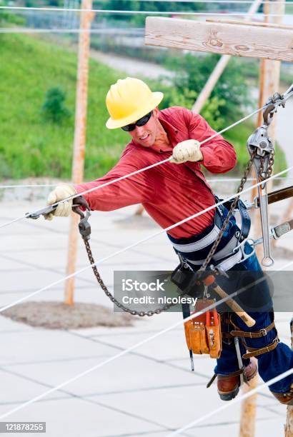 Utilitylineman Stockfoto und mehr Bilder von Stab - Stab, Wartungsarbeiter, Arbeiten