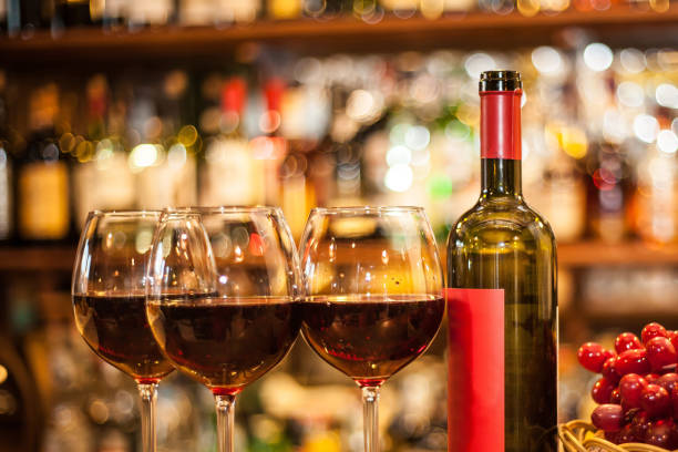 istock Red wine. Glass of wine. Bottle. 1218783927