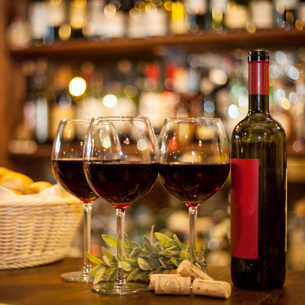 istock Red wine. Glass of wine. 1218783995