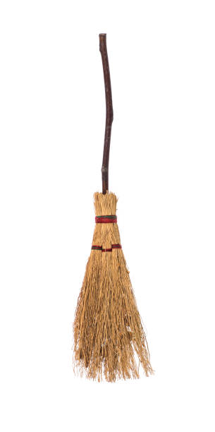 istock old wooden broom isolated on white background 1218784560