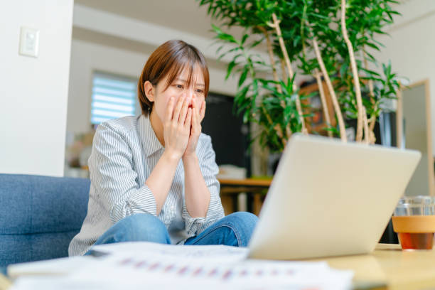 istock Woman feeling stressed because of unemployment 1218784886