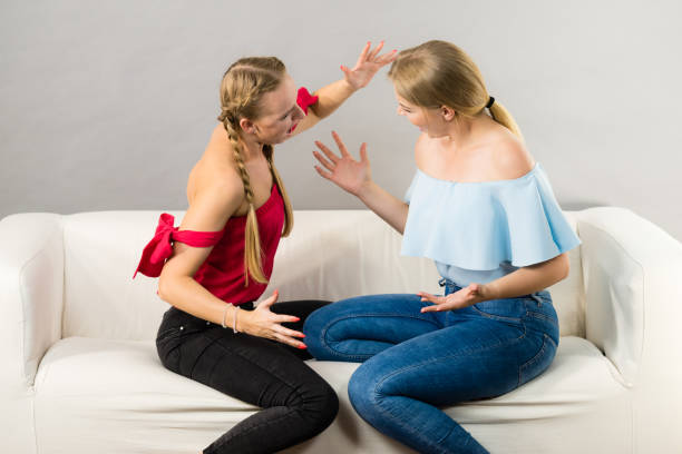 istock Two women having bad discussion 1218786334