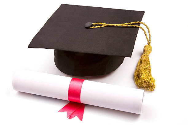 istock A graduation cap next to a white diploma 121879268