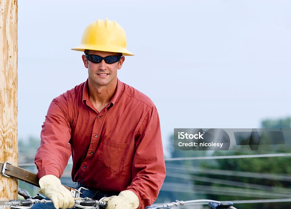 Utility Lineman - Foto stock royalty-free di Abbigliamento casual