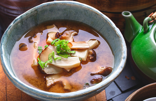 Miso soup made of shitake mushroom