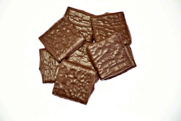 istock Square pieces of chocolate 1218797787