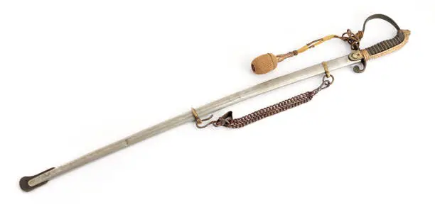 Ottoman ceremony sword with its sheath on from 20th century