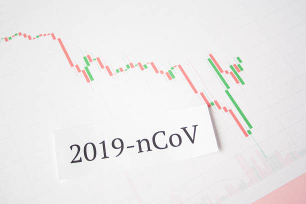 istock The inscription quote 2019 ncov on a white background with falling down charts and graphs. Economic crisis due to coronavirus. Fall quotes due to outbreaks of infection 1218804704