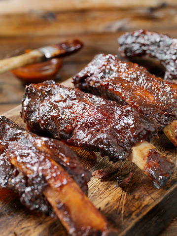 Slow Roasted Beef Ribs with BBQ Sauce
