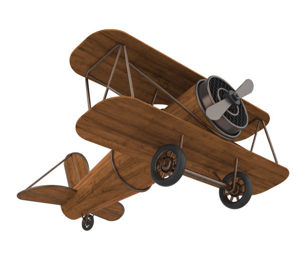 istock Wooden Airplane Toy Isolated 1218815913
