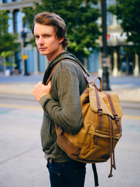 istock Millennial Man in Urban City Environment 1218816122