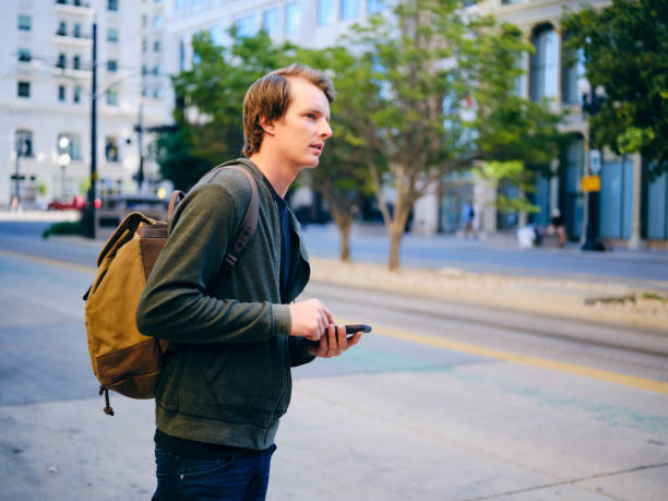 istock Millennial Man in Urban City Environment 1218816301