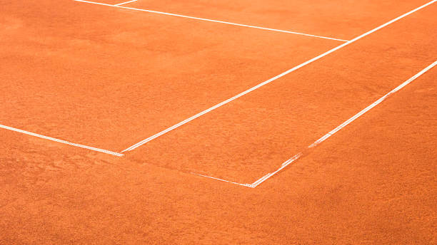 istock tennis marking element on tennis field 1218820591